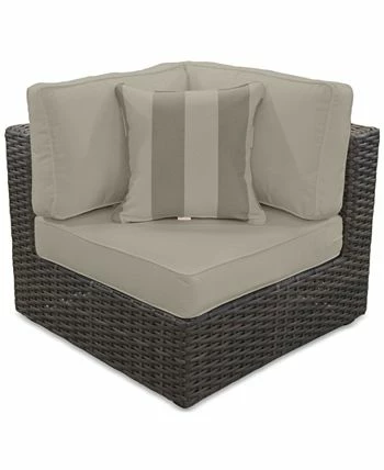 Furniture Viewport Outdoor 5-Pc. Modern Modular Seating Set (4 Armless Units And 1 Corner Unit) With Sunbrella® Cushions, Created For Macy's 4 Furniture Viewport Outdoor 5-Pc. Modern Modular Seating Set (4 Armless Units And 1 Corner Unit) With Sunbrella® Cushions, Created For Macy's - Image 2