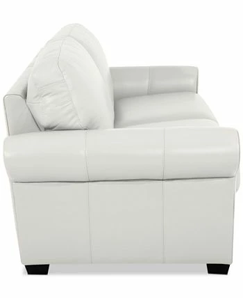 Furniture Orid 79 Leather Roll Arm Apartment Sofa, Created For Macy's 5 Furniture Orid 79 Leather Roll Arm Apartment Sofa, Created For Macy's - Image 3