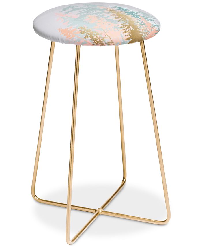 Iveta Abolina Blush Forest Counter Stool Deny Designs Iveta Abolina Blush Forest Counter Stool -Costway Shop