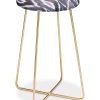 Deny Designs Natalie Baca Painterly Ikat In Black Counter Stool -Costway Shop 9738878 fpx