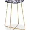 Deny Designs Natalie Baca Painterly Ikat In Black Counter Stool -Costway Shop 9738878 fpx