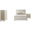 Parker Upholstered Bedroom Furniture, 3-Pc. Set (Queen Bed, Chest & Nightstand), Created For Macy's -Costway Shop 9787201 fpx
