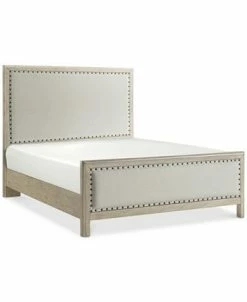 Parker Upholstered Bedroom Furniture, 3-Pc. Set (Queen Bed, Chest & Nightstand), Created For Macy's -Costway Shop 9787207 fpx