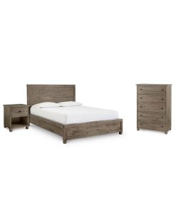 Canyon Platform Bedroom Furniture, 3 Piece Bedroom Set, Created For Macy's, (California King Bed, Chest And Nightstand)